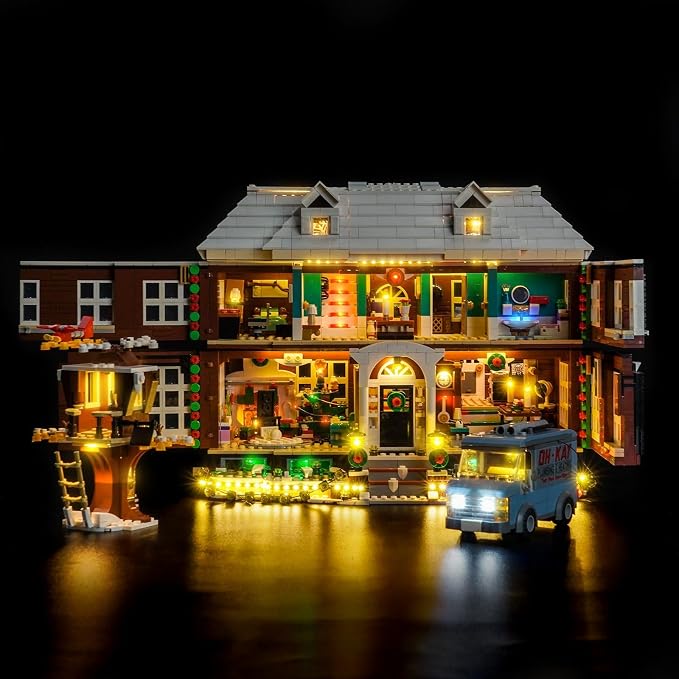 VONADO LED Light Kit Compatible with Home Alone Lego Set - DIY Lighting (NO Lego Model, ONLY Lights)