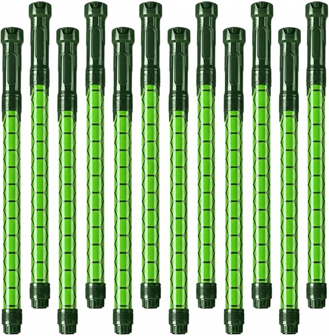 Halloscume 12 Pcs Green Turtle Shell Pattern Water Gun Party Favors Summer Activity 15.75 in Water Gun Blasters Toys for Kids Outdoor Swimming Pool Backyard Beach Games