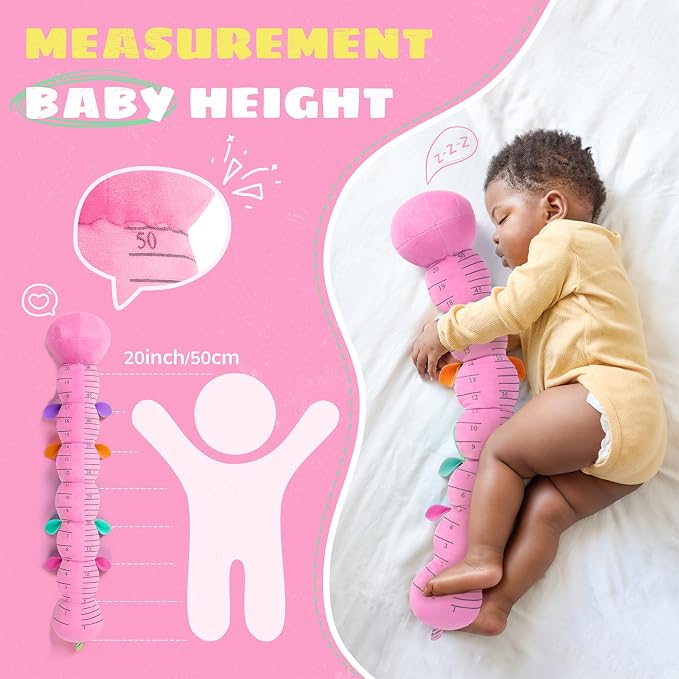AWOTOY Baby Toys 6-12 Months Music Caterpillar,Stuffed Animals Infant Toys 0-3-6 Months,Baby Sensory Toys Tummy Time with Crinkle Rattle Teething Toys Boy Girl Gifts Birthday Shower Gifts