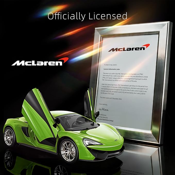AEROQUEST McLaren Remote Control Car Officially Licensed 1:14 MCLAREN 570S RC Car for Boys and Girls Race Car Toy for Kids Gift Idea for Birthday (Green)