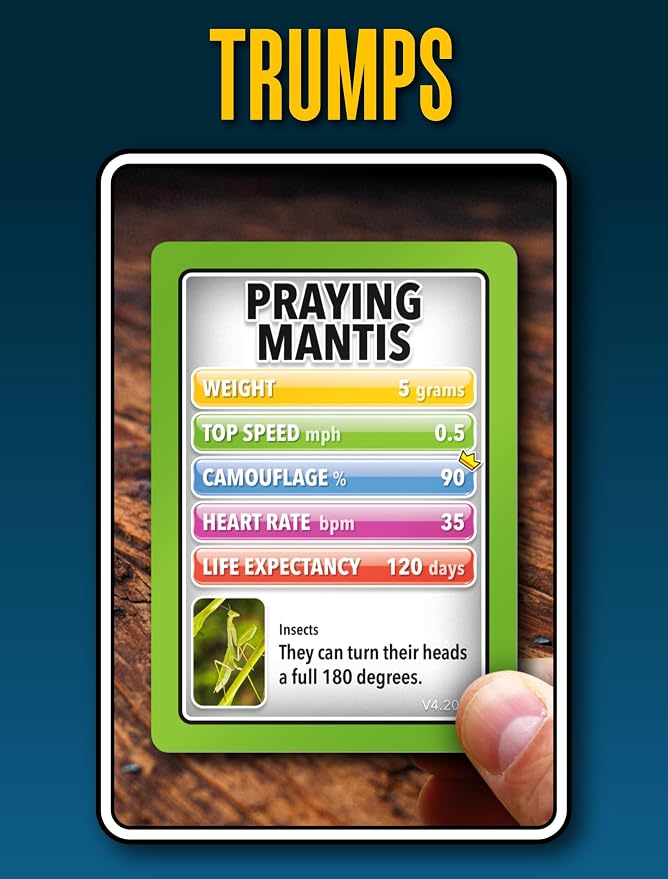 SMART Cards Animals, Gift, Stocking Stuffer, Travel Card Game, 100 Cards of Animals, 7 Games in 1, Pairs, Snap, Trumps, Rummy, Quiz, Facinating Facts, Age 5+, 1-8 Players