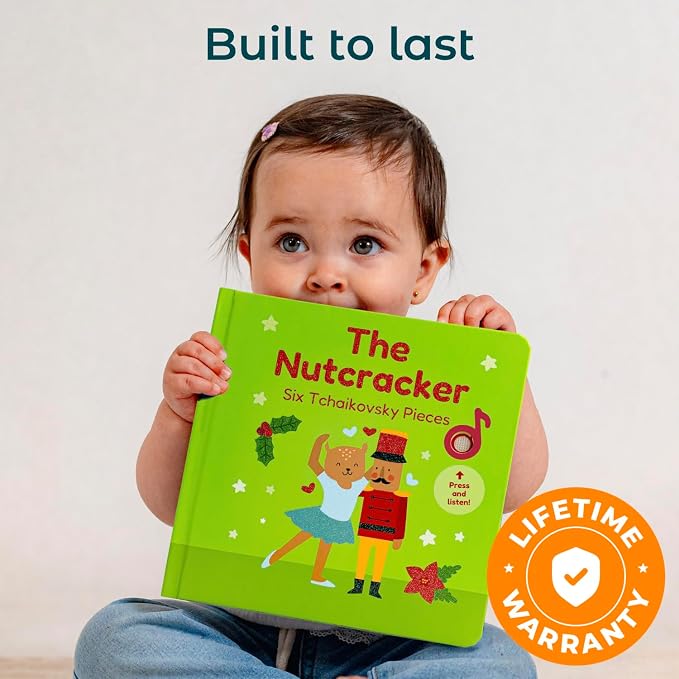 Cali's Books The Nutcracker Book for Children. Rechargeable USB Musical Book for Toddlers 1-3. The 6 Excerpts from Tchaikovsky's Nutcracker. Ballet Gift for Kids
