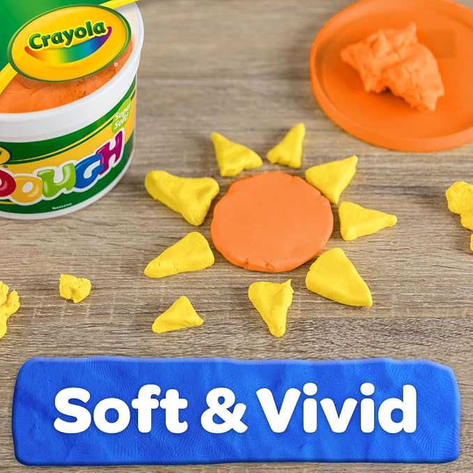Crayola Orange Dough, 3 lb. Resealable Bucket, Toys for Kids, Gift