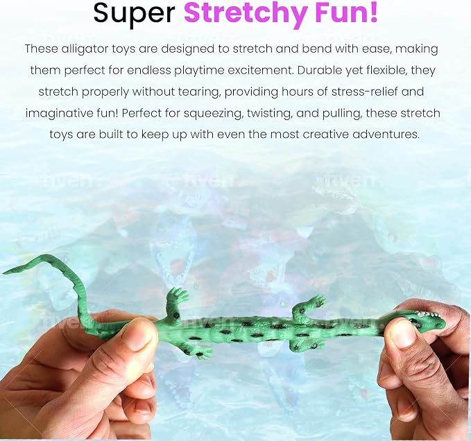 Color Changing Crocodile Bath Toys, 16 Pack Alligator Water Toy Set