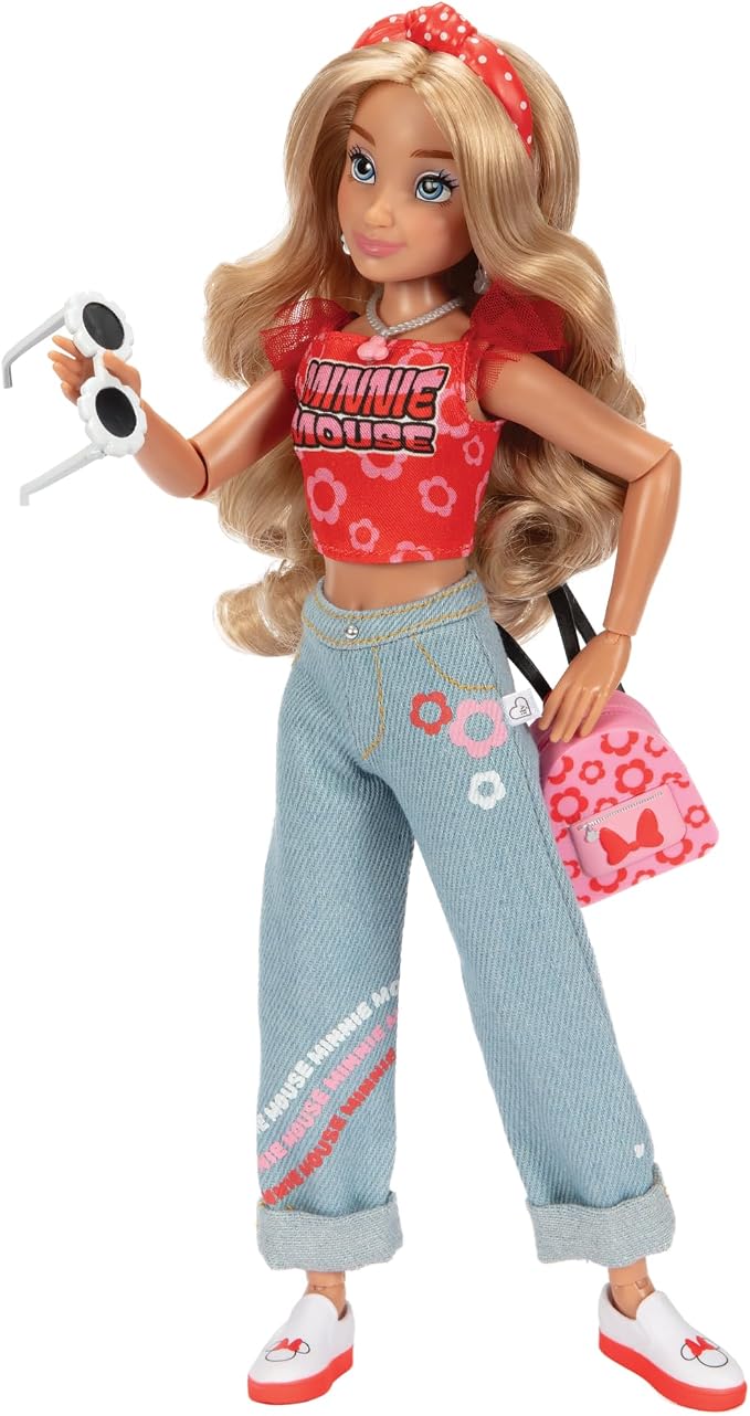 Disney ILY 4ever Fashion Dolls Inspired by Minnie 11.5" Tall with 13 Points of Articulation, Multi-Outfit Closet Set and a Glittery Mickey Ring for You! [Amazon Exclusive]