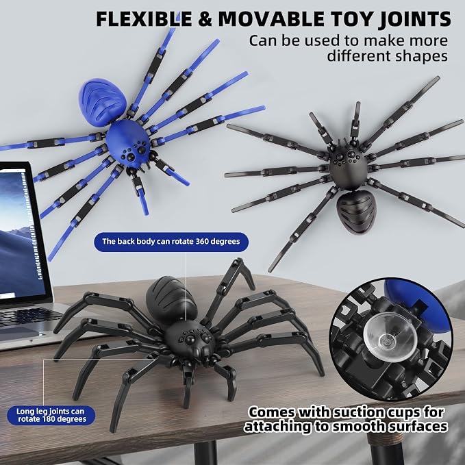 T-Spider13 Action Figure Set -Titan 13 Action Figure with Sucker Spider 13 Collectible 3D Printed Toys Highly Detailed Action Figures for Collectors and Fans （Assembly Required）- Red