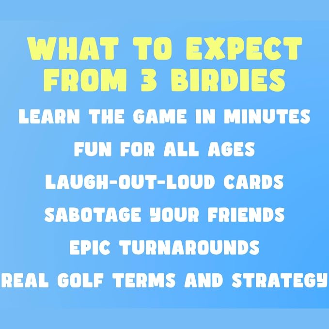 The Golf Card Game - Fun, Fast-Paced, and Strategic Family Games for Game Night, Easy to Learn, Great for Couples, Adults, Teens, and Kids Ages 7+, The Perfect Golf Gift for Men