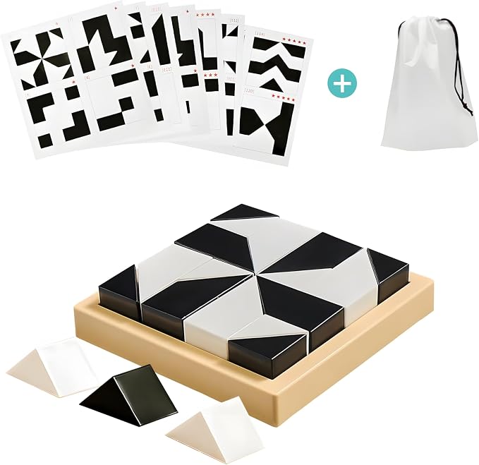 3D Hidden Blocks Puzzle with 16 ABS Pieces