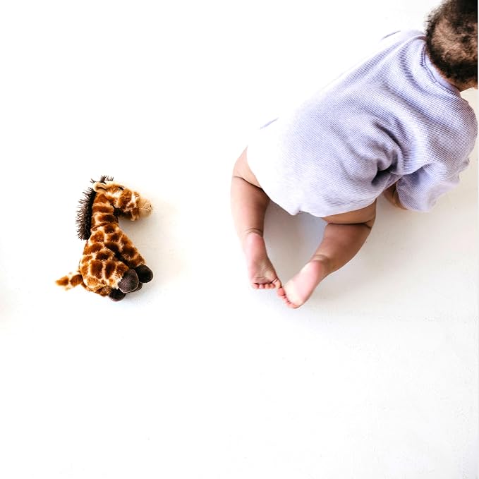 The Petting Zoo Giraffe Stuffed Animal Plushie, Gifts for Kids, Wild Onez Babiez Zoo Animals, Giraffe Plush Toy 6 inches
