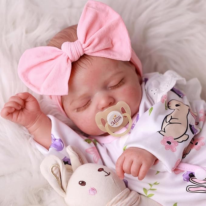 BABESIDE 20 Inch Reborn Baby Dolls Girl, Realistic Newborn Baby Doll with Poseable Body, Lifelike Baby Doll with Accessories for Girls Ages 3+, Pretend Play & Collection Gift