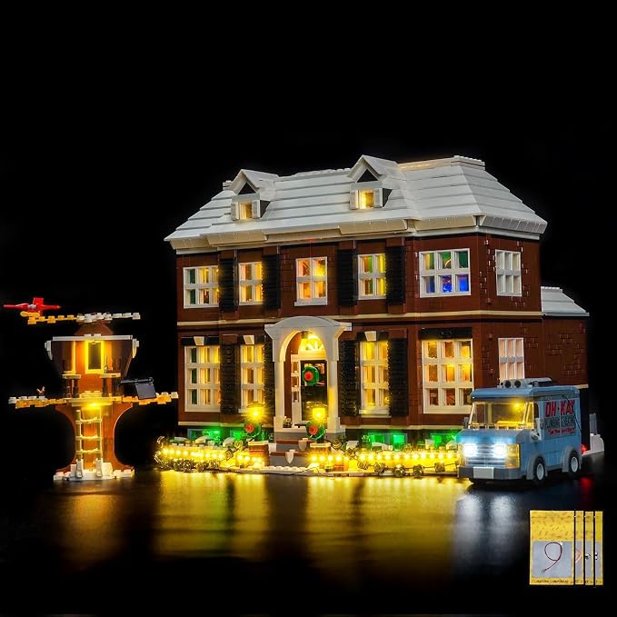 VONADO Remote Control Light Kit Compatible with Lego Home Alone 21330, LED Lighting Compatible with Home Alone Set (NO Model, ONLY Lights)