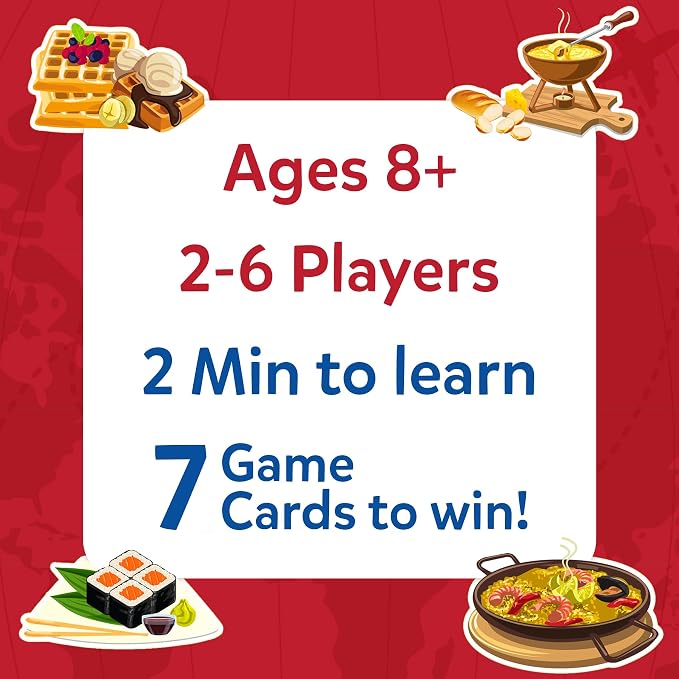 Skillmatics Guess in 10 Foods Around The World, Card Game for Boys, Girls, and Kids Who Love Educational Travel Toys, Board Games, Geography and History, Gifts for Ages 8, 9, 10 and Up