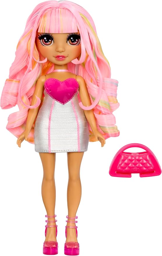 Rainbow High My Fashion Style Kia, Soft Pink, 11" Fashion Doll with Statement Outfit, Stylish Handbag, Great Toy Gift for Girls Kids Ages 4-12 Years