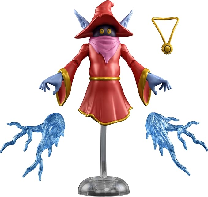 Masters of the Universe Origins Action Figure 200X Cartoon Collection Orko, 5.5 Inch 1980s Motu TV Wizard, Detailed Design & Clear Stand, Magic Effect