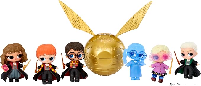 LOL Surprise Loves Harry Potter Tots – Golden Snitch Ball, Play & Display, 7 Total Surprises – Collect All 6!