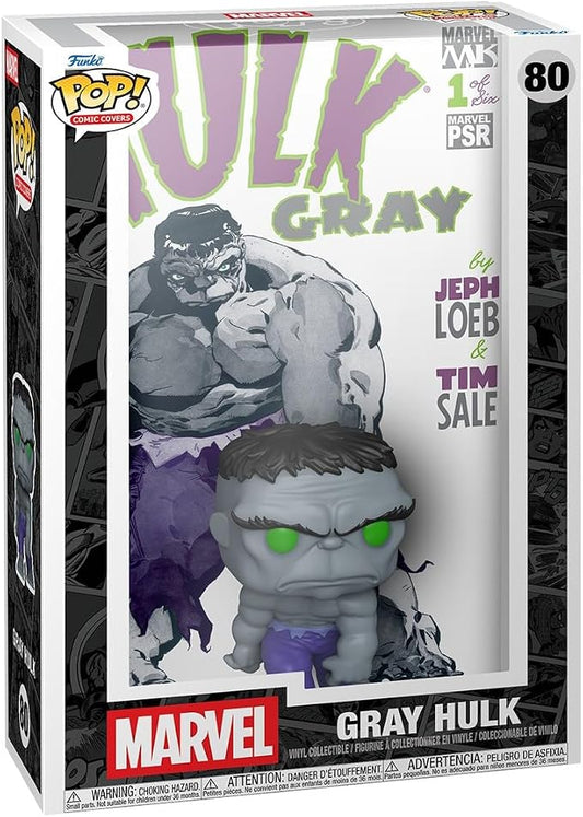 Funko Pop! Comic Cover: Marvel - Gray Hulk - Collectable Vinyl Figure - Gift Idea- Official Merchandise - Toys for Kids & Adults - Comic Fans - Model Figure for Collectors and Display