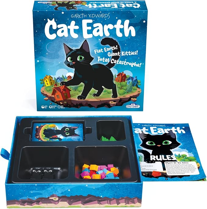 Cat Earth - Light Strategy Family Board Game - 2 to 4 Players Ages 8 and up