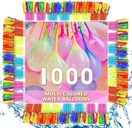 Water Balloons Quick Fill 1000 pcs, Outdoor Fun GamesWater Balloon Toys for Pool, Suitable for outdoor parties,Summer swimming pool water toys