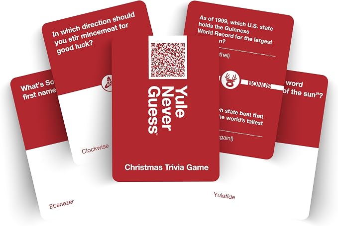 Christmas Trivia Game - Christmas Games for Family Party - Christmas Games - Christmas Family Games