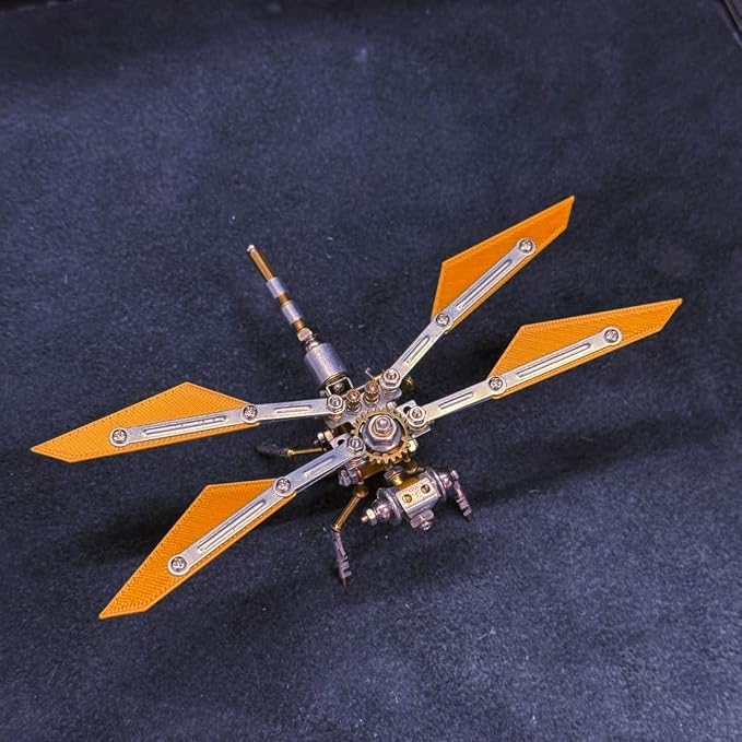 3D Metal Bee Puzzle for Adults, 126PCS Fengyi Cruiser Mechanical Bee Model Kit, DIY Assembly Metal Puzzle Decoration Gift for Birthday Christmas