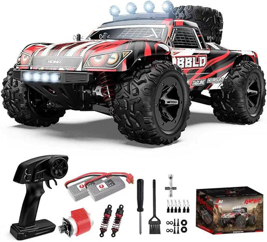 RC Cars 1:18 Scale 4WD RC Truck - for Kids & Adults Outdoor Off-Road, 25 MPH All Terrain, IPX4 Waterproof, Dual 1500mAh 50 Min, Oil Shocks, 2.4GHz 80m Remote