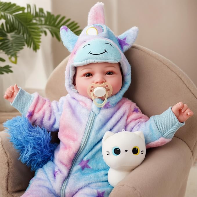BABESIDE Baby Dolls, 17inch Large Realistic Cute Soft Body Baby Doll Real Life Baby Dolls with Accessories for 3+ Year Old Girls Gifts, Pretend Play, Collection