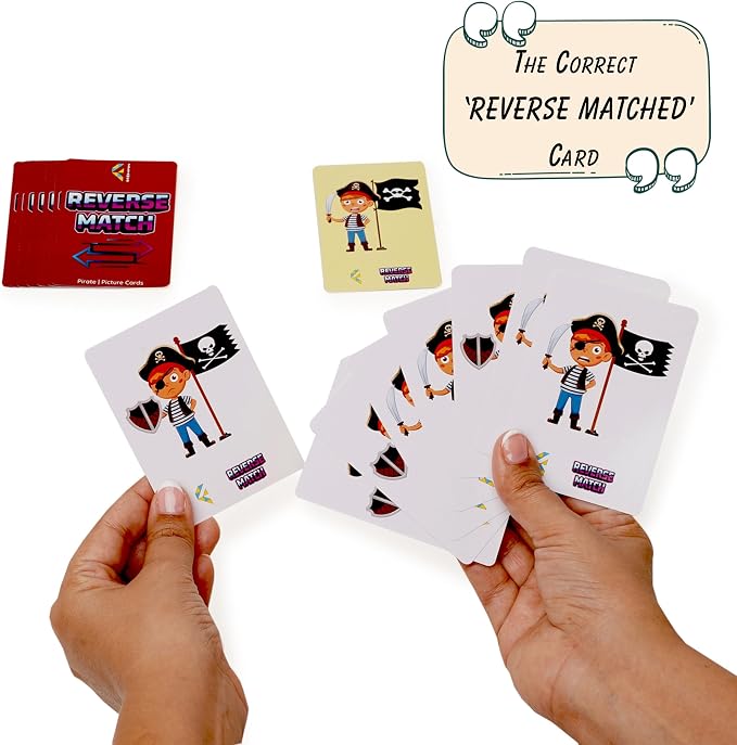 Reverse Match, Card Games for Kids and Adults, Card Games, Board Games, Family Brain Games, Learning Games, Game Night, Travel Games, Ages 5+