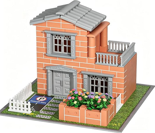 Mini House Building Kit for Kids Age 8+, Real Mini Bricks DIY Tiny House Construction Set, STEM Creative Building Blocks Toys, Educational Hands-On Architecture Craft Gifts for Boys Girls