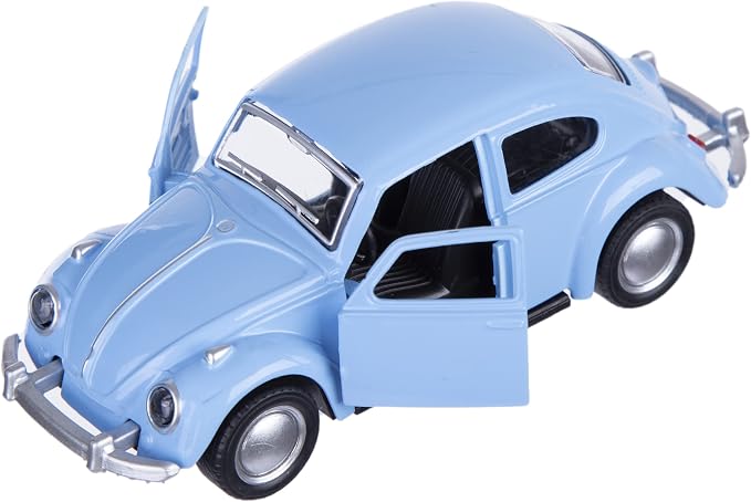 Berry President 1967 Classic Beetle Bug Vintage 1/32 Scale Diecast Metal Pull Back Car Model Toy for Gift/Kids (SkyBlue)