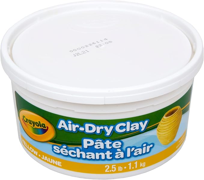 Crayola Air Dry Clay, 2.5lb Tub, Yellow