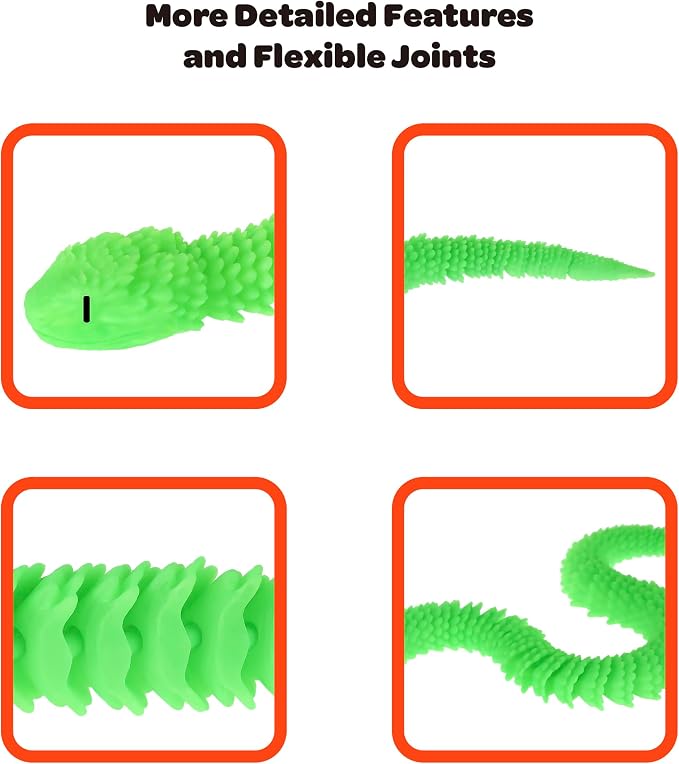 Born to Print Articulated 3D Printed Animal Fidget Toy – Flexible Moving Desk Toy for Kids & Adults | Sensory Stress Relief Toy | Realistic Collectible Animal Figure