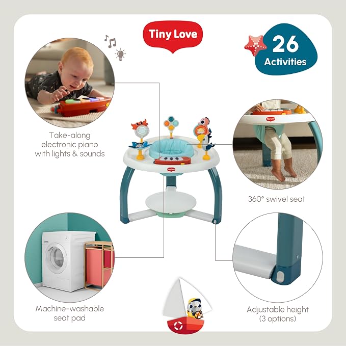 Tiny Love 5-in-1 Stationary Activity Center, Tiny Mariners