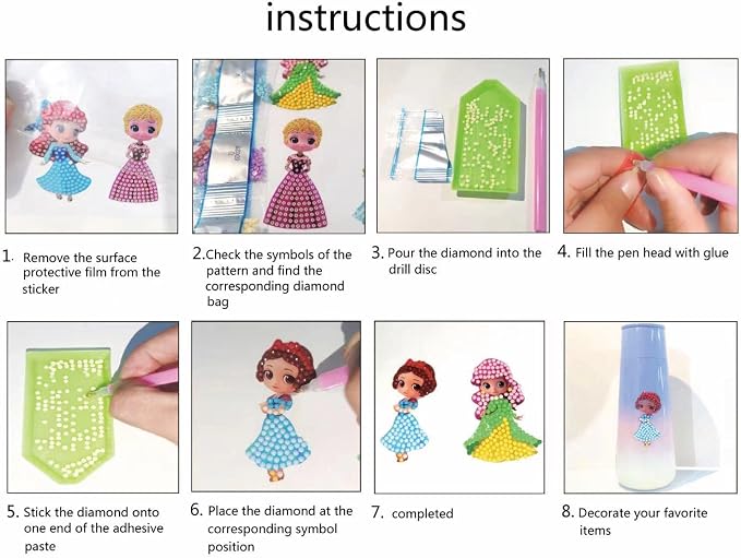 FONYANE Diamond Art Kits for Kids & Girls & Boys,Animal Stickers Jewelry Kits,Craft Kit for Kids Ages 4,5,6,7,8,9,10, Arts and Crafts Activity,Gem Art Kits Best Gifts for Grils Boy Birthday Party Toy