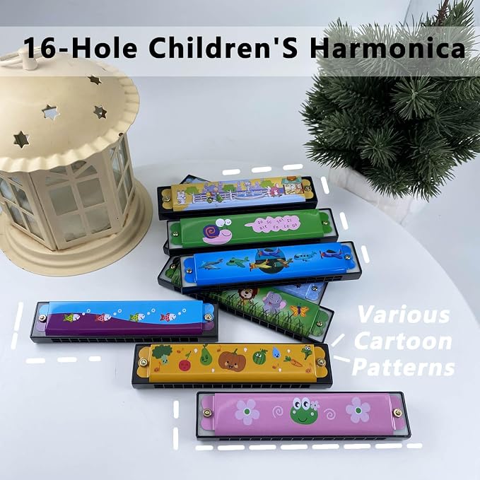Kids Harmonicas, 24 Pcs | Bulk, Party Favor Toys, Goodie Bag Stuffers