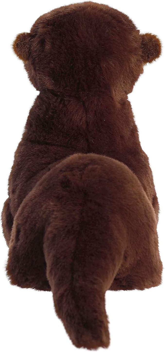 Aurora® Eco-Friendly Eco Nation™ River Otter Stuffed Animal - Environmental Consciousness - Recycled Materials - Brown 13.5 Inches