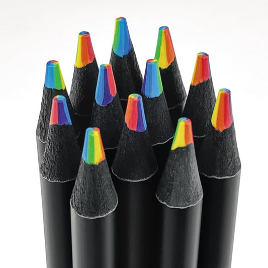 OHOME Back to School Supplies - 12 Rainbow Colored Pencils - Easter Games Crafts for kids,Art Supplies Drawing Kit for Teen Girl Gift Trendy Stuff | Stocking Stuffers
