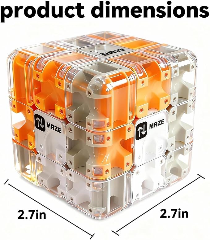 3D Cube Puzzles Fidget Toys - Brain Teaser Puzzles Toys Educational Learning Toys for Logical Thinking, Puzzle Maze Cube Easter Basket Stuffers Birthday Gifts (Green)