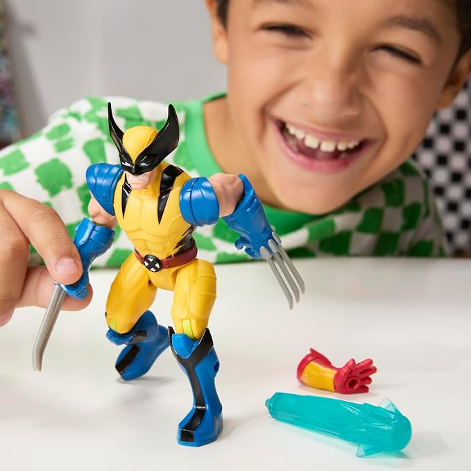 AVENGERS MixMashers Marvel Wolverine Custom Mix-and-Match Action Figure & Accessories, 5-Inch-Scale (12 cm) Super Hero Toys for Kids, Ages 4+