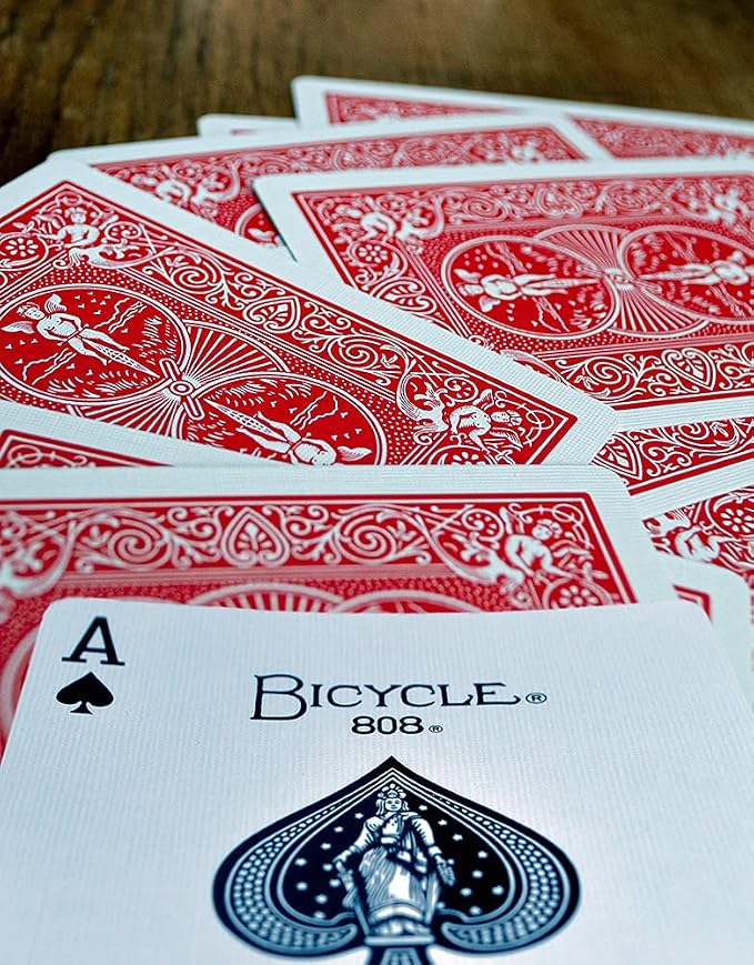 Bicycle Rider Back Standard Index Playing Cards, 12 Pack Bulk Set, Classic Poker Size Decks of Cards for Poker, Blackjack, Rummy, and Family Card Games, Red & Blue Backs