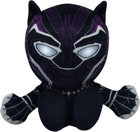 Bleacher Creatures Marvel Black Panther 8" Kuricha Sitting Plush- Soft Chibi Inspired Toy
