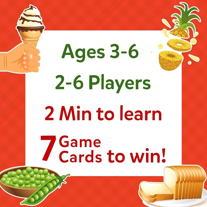 Skillmatics Guess in 10 Junior Food We Eat for Kids, Boys, Girls, and Families Who Love Card Games, Board Games and Educational Toys, Travel Friendly, Gifts for Ages 3, 4, 5, 6