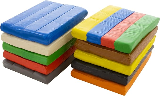 BAZIC Products Gray Modeling Clay, 1 lb, Non-Hardening, for Sculpting Art Crafts, Reusable, Case of 24