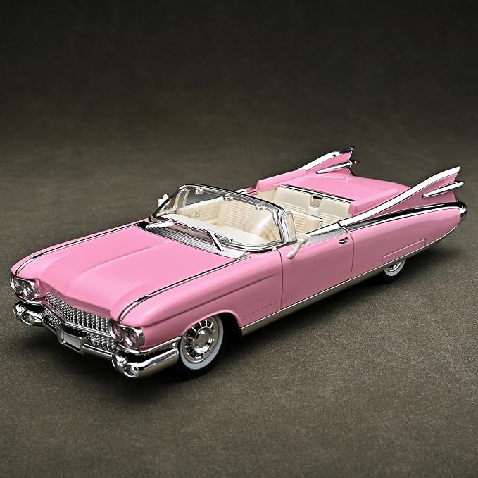 RZAPE Toy Car Models 1/24 Diecast Cars Eldorado Metal Model Cars Carros De Coleccion,Model Car Kits for Adults and Boys,Pull Back Car with Lights and Sounds,Toy Cars for Boys Age 4-7（Pink）