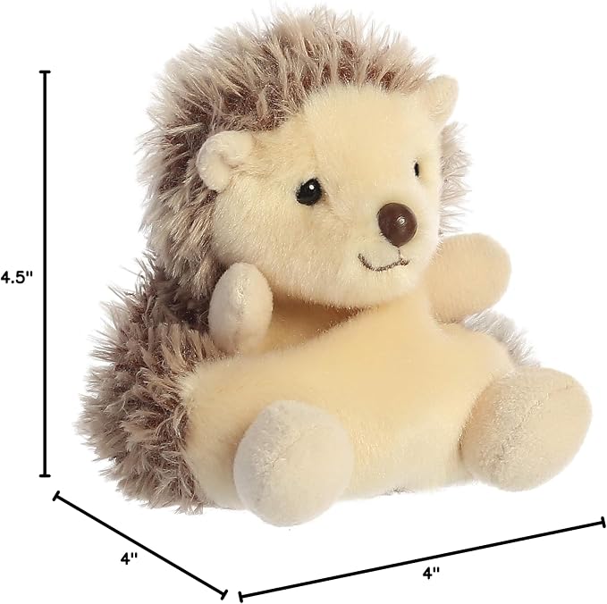 Aurora® Adorable Palm Pals™ Hedgie Hedgehog™ Stuffed Animal - Fun Collectible Plush for Kids and Adult Collectors - Perfect for Decorating Rooms and Birthday Gifts - Brown 4.5 Inches