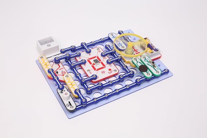 School & Family STEM Educational Toy Gift for Boys & Girls, Over 999 Projects, Physics Science Experiment Circuit Kit for Kids Ages 8+, Electronics Exploration Kit (Mixed Color, 999)