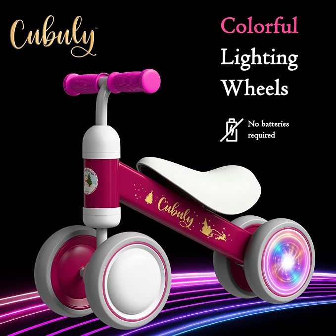 Baby Balance Bike for 1-3 Year – First Birthday Boy Girl Gifts 12-36 Month Mini Bike|Colorful Lighting Wheels|Ride on Toys |Toddler Balance Bike 1-3 Indoor/Outdoor Bike