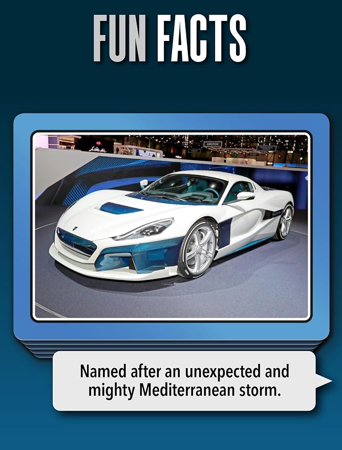 SMART CARDS Cars, Gift, Stocking Stuffer, Travel Game, 7 Games in 1, Pairs, Snap, Trumps, Rummy, Memory Quiz, Learn Facts, Age 5+, 1-8 Players