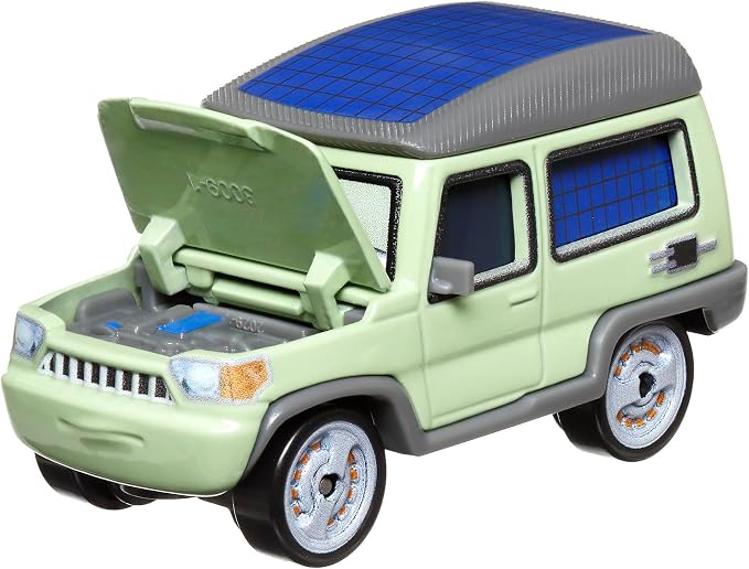 Disney / Pixar CARS 1:55 Scale Die Cast Miles Axlerod with Open Hood - Chase [Palace Chaos 4/9]
