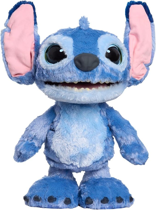 Disney Stitch Ultimate Stitch Interactive 17" Plush Toy, 100+ Sounds & Reactions, Inspired by Disney’s Live-Action Lilo & Stitch Film, New Movie Toy for Fans, Girls, Boys, Kids 3+ by Just Play