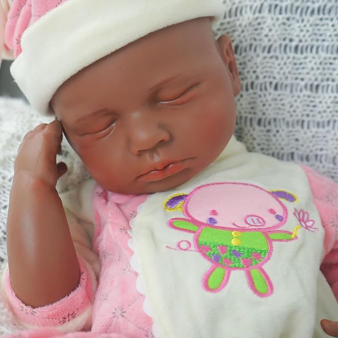 Girl 18.5 Inch, Reborn Baby Dolls Silicone Full Body, Full Silicone Baby Doll, Realistic Baby Dolls, Newborn, Not Vinyl, with Gift Box